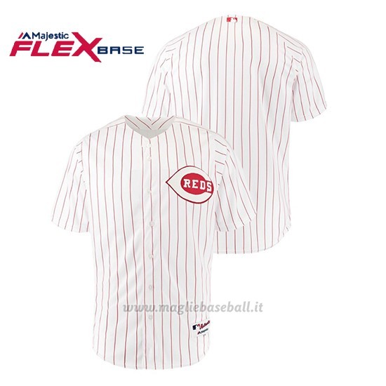 Maglia Baseball Hombre Cincinnati Reds Throwback 1967 Flex Base Bianco